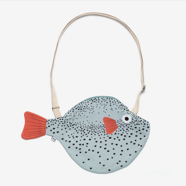Donfisher ドンフィッシャー Pufferfish Small Aqua フグショルダーバッグ アクア
