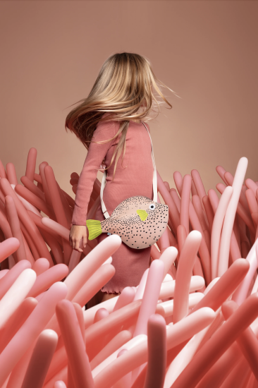Donfisher ドンフィッシャー Pufferfish Small Pink フグショルダーバッグ ピンク
