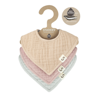 STUCKIES ビブ High Absorbency Bibs 3-Pack Dove ビブ3枚セット