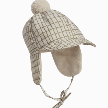 ★40%OFF★garbo&friends ガルボアンドフレンズ Checks Olive Winter Baby Hat GF79137230-5300
