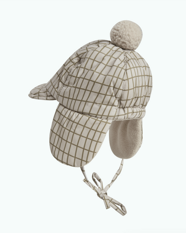 ★40%OFF★garbo&friends ガルボアンドフレンズ Checks Olive Winter Baby Hat GF79137230-5300
