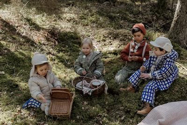★40%OFF★garbo&friends ガルボアンドフレンズ Checks Olive Winter Baby Hat GF79137230-5300