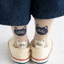stample スタンプル 靴下 ネコ・ねこ・猫 クルーソックス３Ｐ 72821