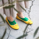 KIVISDOU キビスドウ 靴下 ウォーキング刺繍 フットカバーソックス ２Ｐ navy×green k10306