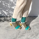 KIVISDOU キビスドウ 靴下 ワインディングパターン ショートソックス ２Ｐ k30234