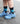 KIVISDOU キビスドウ 靴下 デカルコマニー クルーソックス black×lightblue ２Ｐk40643