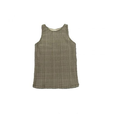 ★2024SS★MOUN TEN. マウンテン swim tanktop khaki check MW04-1149