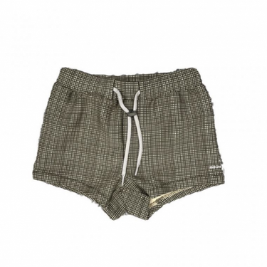 MOUN TEN. マウンテン swim shorts khaki check MW06-1151 MW06-1748