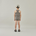 MOUN TEN. マウンテン swim shorts khaki check MW06-1151 MW06-1748