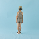 MOUN TEN. マウンテン swim shorts khaki check MW06-1151 MW06-1748
