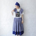 ★40%0FF★2024SS★michirico ミチリコ Flower T ホワイト MR24SS-02 (kids/womens/mens)