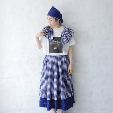 ★40%0FF★2024SS★michirico ミチリコ Flower T ホワイト MR24SS-02 (kids/womens/mens)