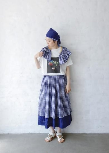★40%0FF★2024SS★michirico ミチリコ Flower T ホワイト MR24SS-02 (kids/womens/mens)