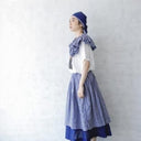 ★40%0FF★2024SS★michirico ミチリコ Flower T ホワイト MR24SS-02 (kids/womens/mens)