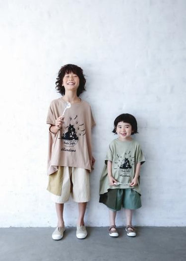 ★40%OFF★2024SS★michirico ミチリコ Cordura nylon three pocket pants カーキ MR24SS-27(kids)