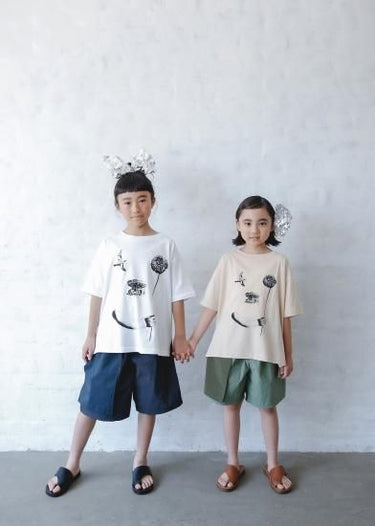 ★40%OFF★2024SS★michirico ミチリコ Cordura nylon three pocket pants カーキ MR24SS-27(kids)