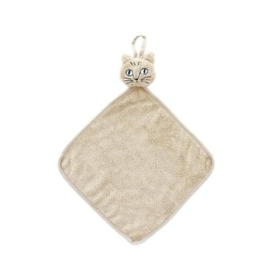 松尾ミユキ タオルハンカチ Matsuo Miyuki Cat Face Towel Beige 110281
