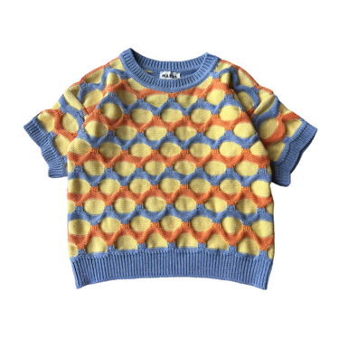 ★40%0FF★2024SS★MABLI マブリ Tonnau Tee MYCB MELON/YUZU/CHAMBRAY BLUE  MAB487