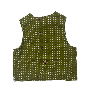 ★40%OFF★2024SS★Hello Lupo ハロールポ Aoi Gilet Matcha Quadri