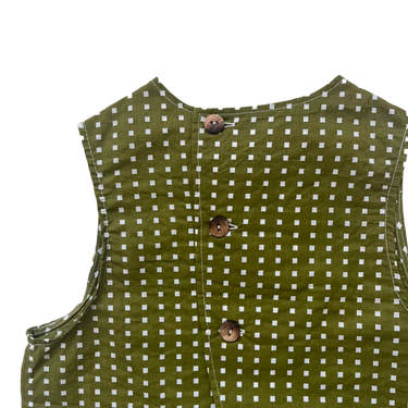★40%OFF★2024SS★Hello Lupo ハロールポ Aoi Gilet Matcha Quadri