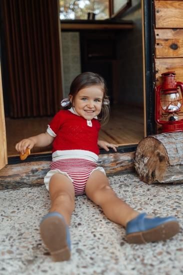 ★40%OFF★2024SS★Birinit Petit ビリニット Red stripe bloomer short Braguita rayas rojas 240201115