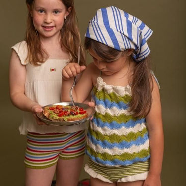 ★40%OFF★2024SS★Birinit Petit Pistachio stripe bloomer short Braguita rayas  pistacho 240201112