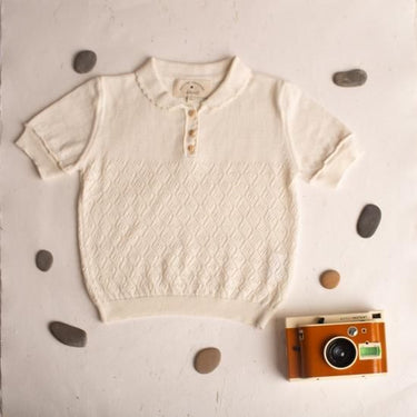 ★40%0FF★2024SS★Birinit Petit White short sleeve Biri sweater Jersey Biri manga corta crudo 240201122