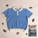 ★40%0FF★2024SS★Birinit Petit Blue short sleeve Biri sweater Jersey Biri manga corta azul 240201124