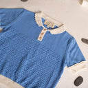 ★40%0FF★2024SS★Birinit Petit Blue short sleeve Biri sweater Jersey Biri manga corta azul 240201124
