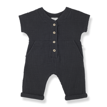 ★40%OFF★2024SS★1+in the family ワンモアインザ・ファミリー ADRIANO s/sleeve overall anthracite #456414131