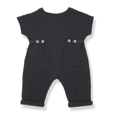 ★40%OFF★2024SS★1+in the family ワンモアインザ・ファミリー ADRIANO s/sleeve overall anthracite #456414131