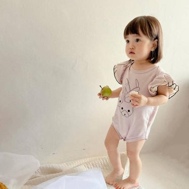 ★frankygrow BABY★frankygrow フランキーグロウ Rabbit Doubble Frill Body PINK fgby23bb#03