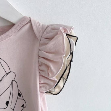 ★frankygrow BABY★frankygrow フランキーグロウ Rabbit Doubble Frill Body PINK fgby23bb#03