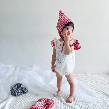★frankygrow BABY★frankygrow フランキーグロウ Rabbit Doubble Frill Body WHITE fgby23bb#03