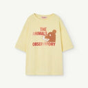 ★40%0FF★2024SS★The Animals Observatory ROOSTER OVERSIZE KIDS+ T-SHIRT Soft Yellow_Bear S24021_081_CN