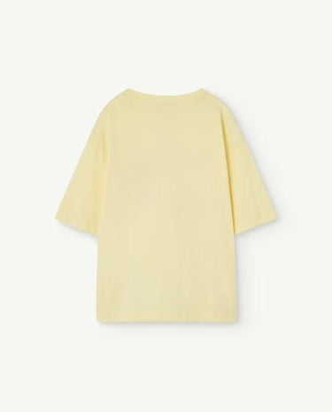 ★40%0FF★2024SS★The Animals Observatory ROOSTER OVERSIZE KIDS+ T-SHIRT Soft Yellow_Bear S24021_081_CN