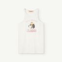 ★40%0FF★2024SS★The Animals Observatory TANK FROG KIDS+ T- SHIRT White_Billy the Dog S24023_245_CG