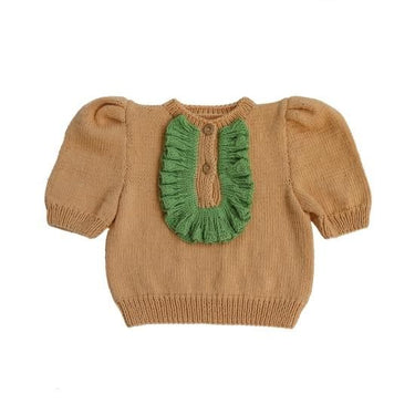 ★40%0FF★2024SS★Kalinka Kids カリンカキッズ Stella Sweater Marigold/Forest