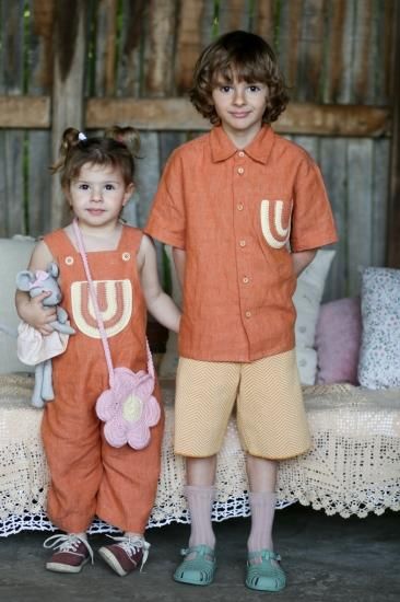 ★40%OFF★2024SS★Kalinka Kids カリンカキッズ Montana Overall Golden Brown