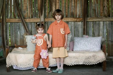 ★40%OFF★2024SS★Kalinka Kids カリンカキッズ Montana Overall Golden Brown