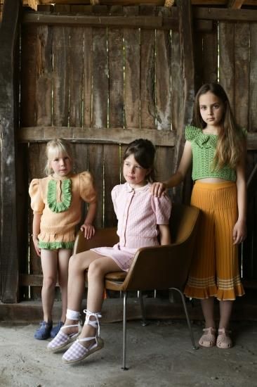 ★40%OFF★2024SS★Kalinka Kids カリンカキッズ Stella Shorts Marigold/Forest