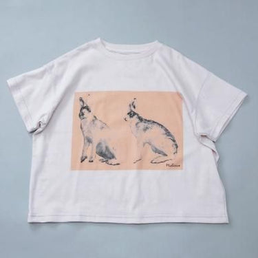 ★40%0FF★2024SS★michirico ミチリコ Rabbit T ライトピンク MR24SS-01 (kids/womens/mens)
