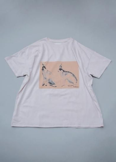 ★40%0FF★2024SS★michirico ミチリコ Rabbit T ライトピンク MR24SS-01 (kids/womens/mens)