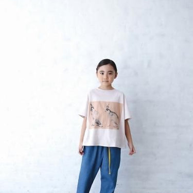 ★40%0FF★2024SS★michirico ミチリコ Rabbit T ライトピンク MR24SS-01 (kids/womens/mens)