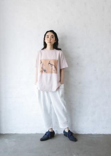 ★40%0FF★2024SS★michirico ミチリコ Rabbit T ライトピンク MR24SS-01 (kids/womens/mens)