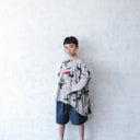 ★40%0FF★2024SS★michirico ミチリコ Souvenir  big T グレー MR24SS-10 (kids/womens)
