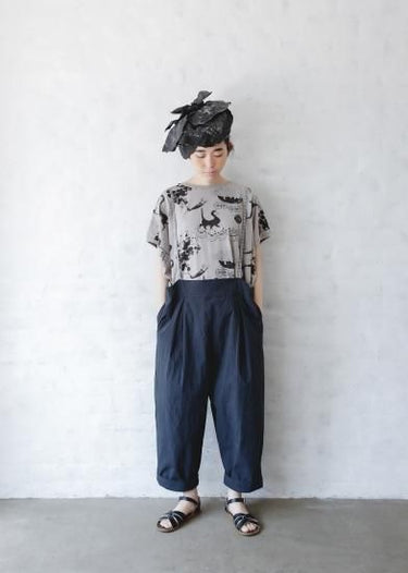 ★40%0FF★2024SS★michirico ミチリコ Souvenir  big T グレー MR24SS-10 (kids/womens)