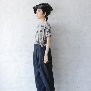 ★40%0FF★2024SS★michirico ミチリコ Souvenir  big T グレー MR24SS-10 (kids/womens)