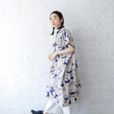 ★40%OFF★2024SS★michirico ミチリコ Souvenir front open dress サファイアブルー MR24SS-18(womens)
