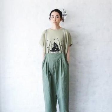 ★40%OFF★2024SS★michirico ミチリコ Cordura nylon overalls カーキ MR24SS-26(womens)